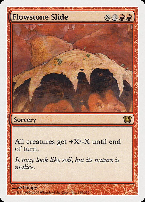 Flowstone Slide, carta Magic di tipo Sorcery illustrata da Chippy