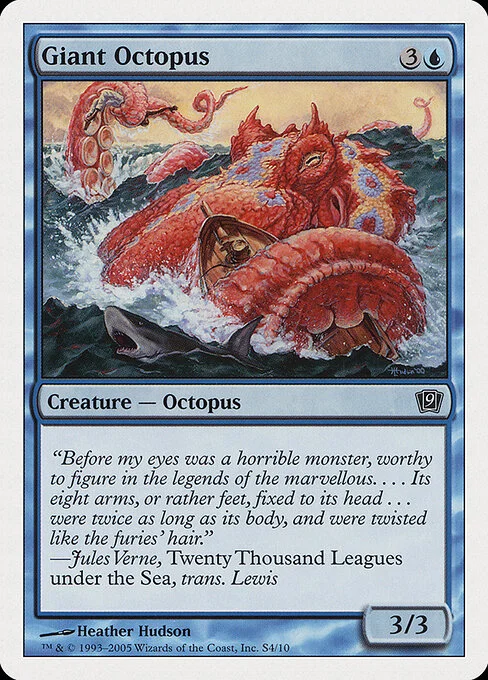 Giant Octopus, carta Magic di tipo Creature — Octopus illustrata da Heather Hudson