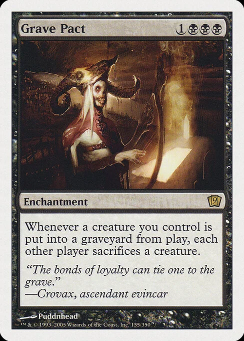 Grave Pact, carta Magic di tipo Enchantment illustrata da Puddnhead