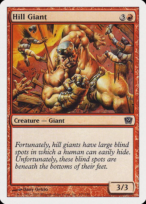 Hill Giant, carta Magic di tipo Creature — Giant illustrata da Dany Orizio
