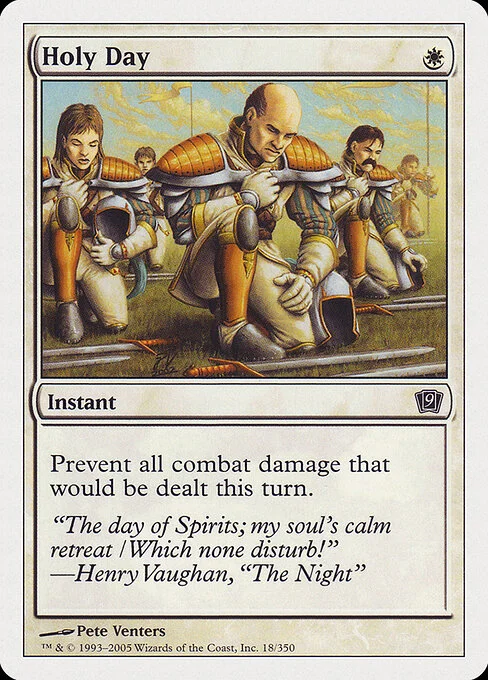 Holy Day, carta Magic di tipo Instant illustrata da Pete Venters