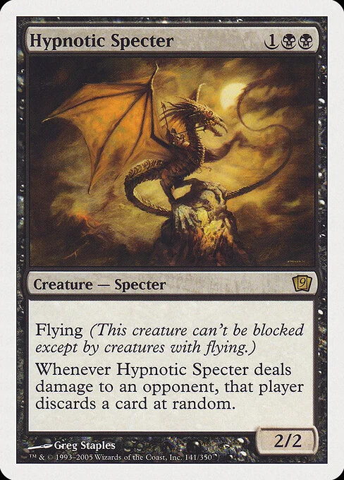 Hypnotic Specter, carta Magic di tipo Creature — Specter illustrata da Greg Staples