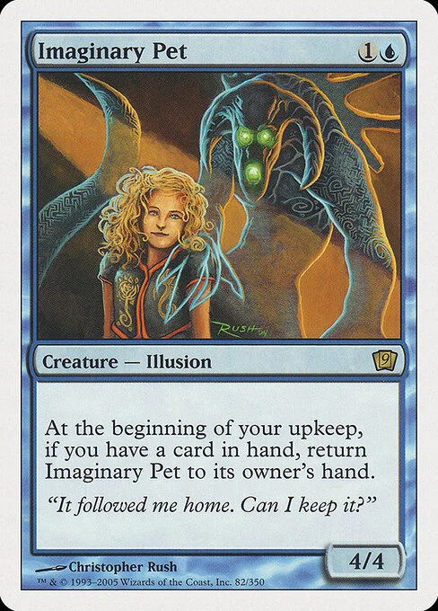 Imaginary Pet, carta Magic di tipo Creature — Illusion illustrata da Christopher Rush