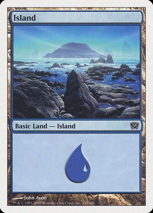Island, carta Magic di tipo Basic Land — Island illustrata da John Avon