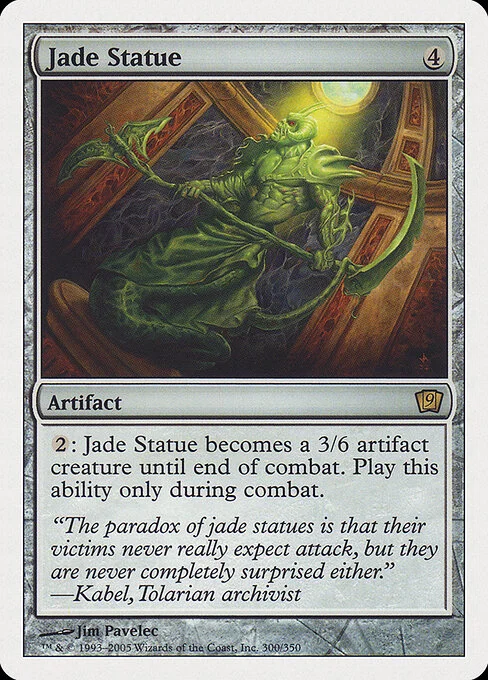 Jade Statue, carta Magic di tipo Artifact illustrata da Jim Pavelec