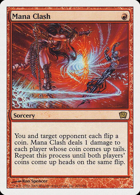 Mana Clash, carta Magic di tipo Sorcery illustrata da Ron Spencer