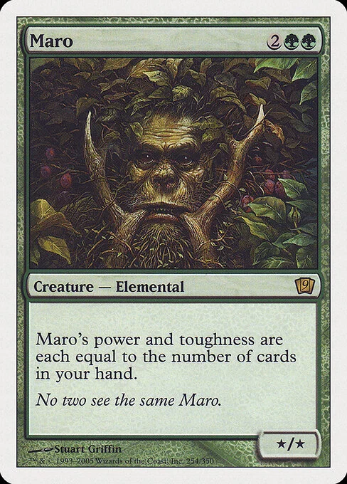 Maro, carta Magic di tipo Creature — Elemental illustrata da Stuart Griffin