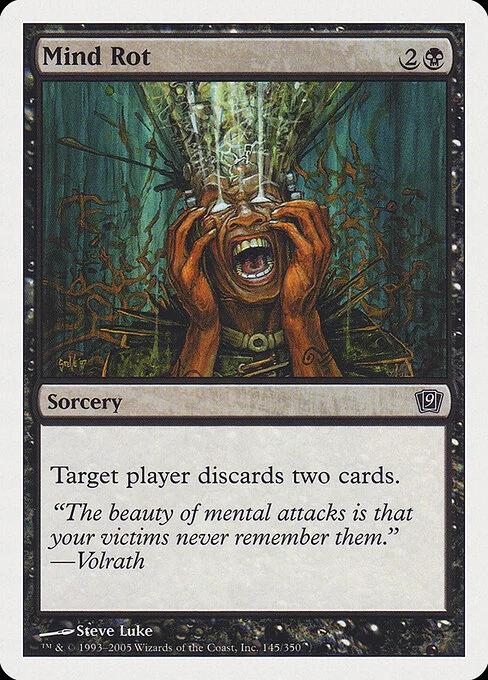 Mind Rot, carta Magic di tipo Sorcery illustrata da Steve Luke