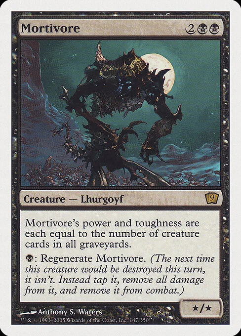 Mortivore, carta Magic di tipo Creature — Lhurgoyf illustrata da Anthony S. Waters