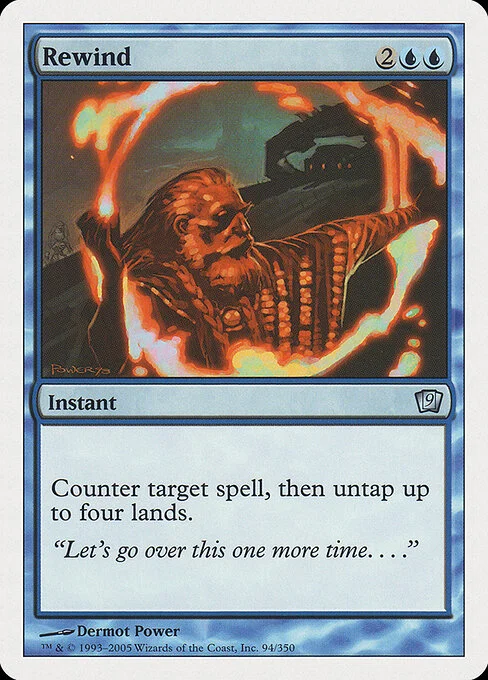 Rewind, carta Magic di tipo Instant illustrata da Dermot Power