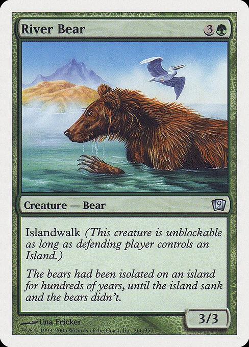 River Bear, carta Magic di tipo Creature — Bear illustrata da Una Fricker