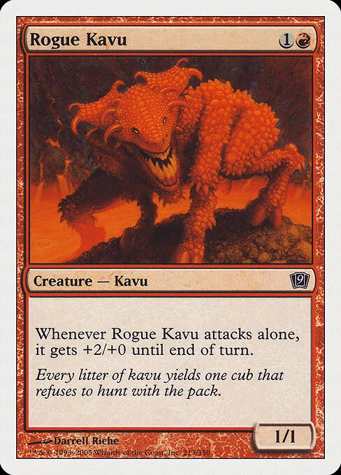 Rogue Kavu, carta Magic di tipo Creature — Kavu illustrata da Darrell Riche