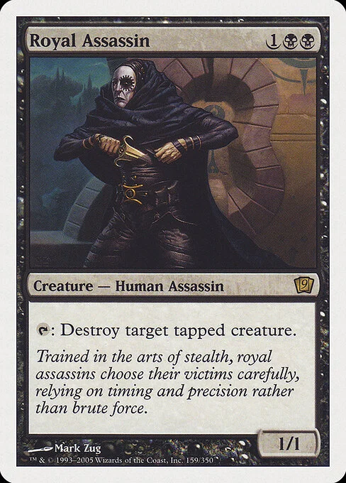 Royal Assassin, carta Magic di tipo Creature — Human Assassin illustrata da Mark Zug