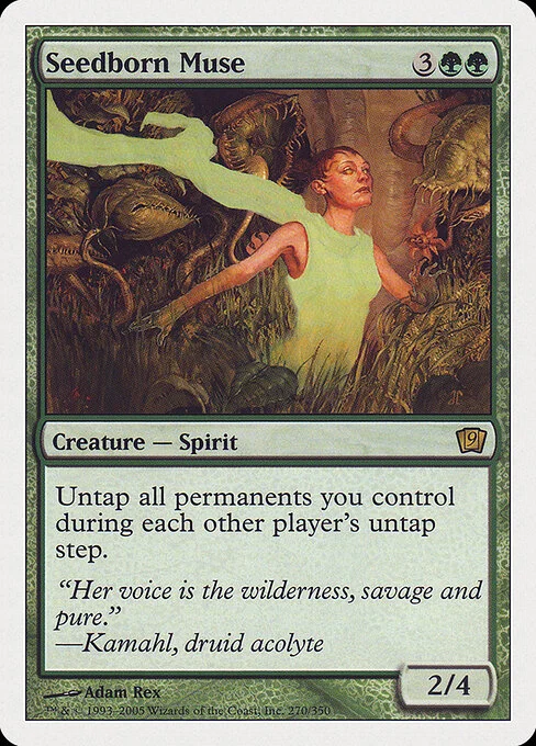 Seedborn Muse, carta Magic di tipo Creature — Spirit illustrata da Adam Rex