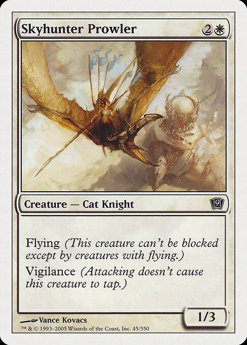 Skyhunter Prowler, carta Magic di tipo Creature — Cat Knight illustrata da Vance Kovacs