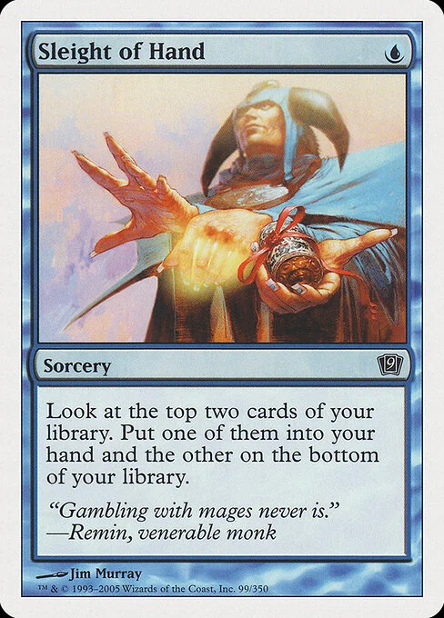 Sleight of Hand, carta Magic di tipo Sorcery illustrata da Jim Murray