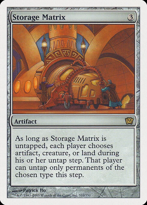 Storage Matrix, carta Magic di tipo Artifact illustrata da Patrick Ho