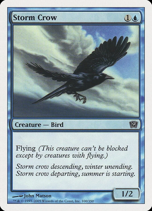 Storm Crow, carta Magic di tipo Creature — Bird illustrata da John Matson