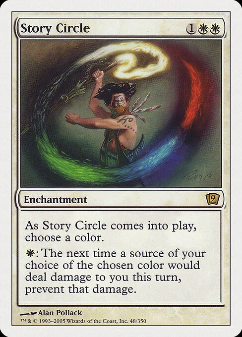 Story Circle, carta Magic di tipo Enchantment illustrata da Alan Pollack