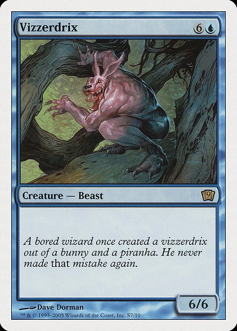 Vizzerdrix, carta Magic di tipo Creature — Rabbit Beast illustrata da Dave Dorman