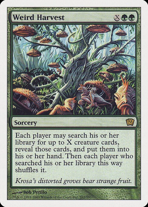 Weird Harvest, carta Magic di tipo Sorcery illustrata da Bob Petillo