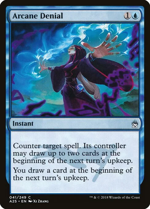 Arcane Denial, carta Magic di tipo Instant illustrata da Xi Zhang