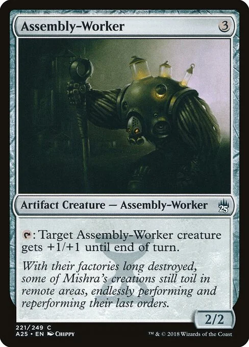 Assembly-Worker, carta Magic di tipo Artifact Creature — Assembly-Worker illustrata da Chippy