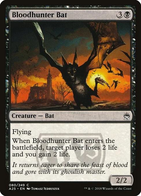 Bloodhunter Bat, carta Magic di tipo Creature — Bat illustrata da Tomasz Jedruszek