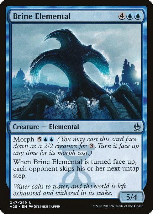 Brine Elemental, carta Magic di tipo Creature — Elemental illustrata da Stephen Tappin