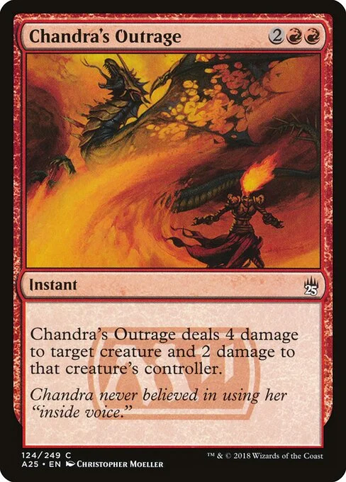 Chandra's Outrage, carta Magic di tipo Instant illustrata da Christopher Moeller