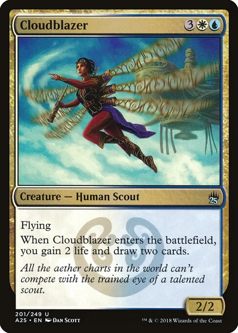 Cloudblazer, carta Magic di tipo Creature — Human Scout illustrata da Dan Murayama Scott
