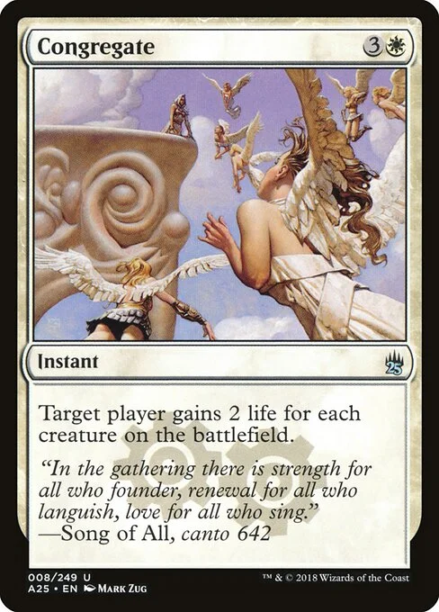 Congregate, carta Magic di tipo Instant illustrata da Mark Zug