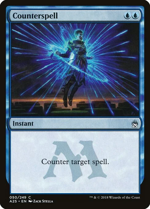 Counterspell, carta Magic di tipo Instant illustrata da Zack Stella