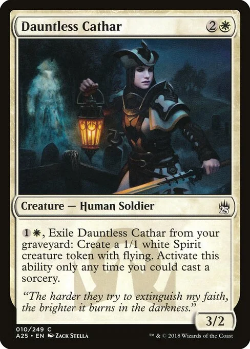 Dauntless Cathar, carta Magic di tipo Creature — Human Soldier illustrata da Zack Stella