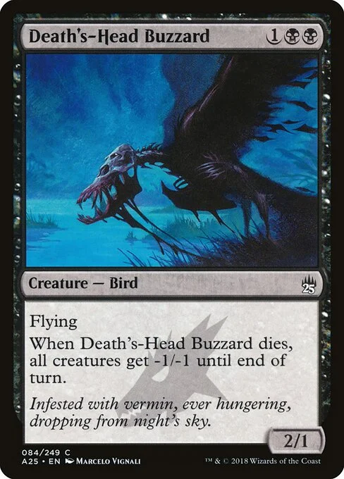 Death's-Head Buzzard, carta Magic di tipo Creature — Bird illustrata da Marcelo Vignali