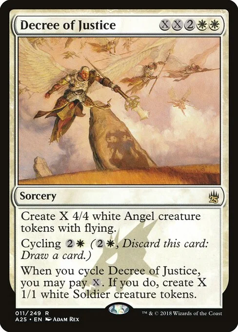 Decree of Justice, carta Magic di tipo Sorcery illustrata da Adam Rex