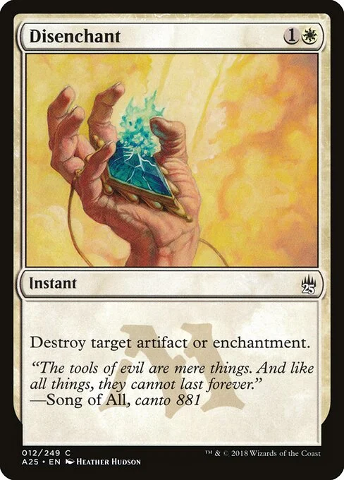 Disenchant, carta Magic di tipo Instant illustrata da Heather Hudson