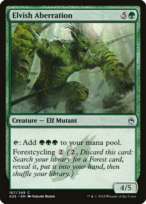 Elvish Aberration, carta Magic di tipo Creature — Elf Mutant illustrata da Johann Bodin