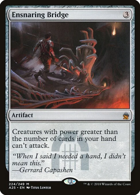 Ensnaring Bridge, carta Magic di tipo Artifact illustrata da Titus Lunter