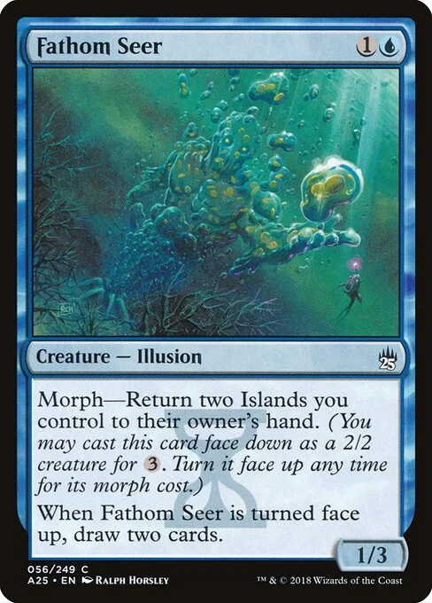 Fathom Seer, carta Magic di tipo Creature — Illusion illustrata da Ralph Horsley
