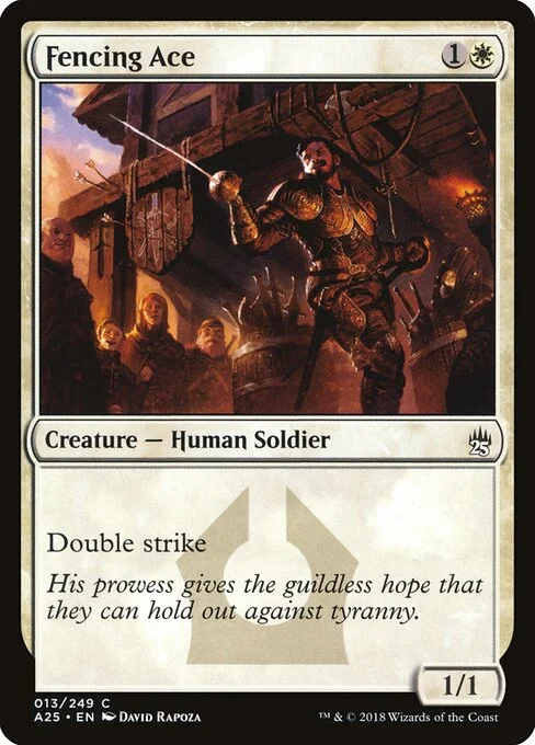 Fencing Ace, carta Magic di tipo Creature — Human Soldier illustrata da David Rapoza