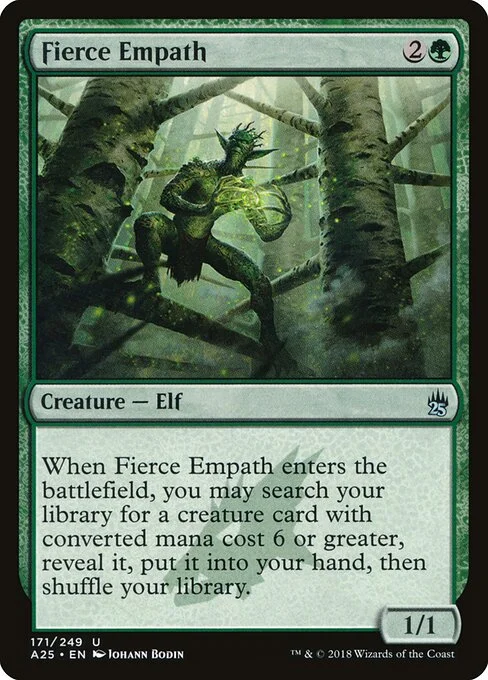 Fierce Empath, carta Magic di tipo Creature — Elf illustrata da Johann Bodin