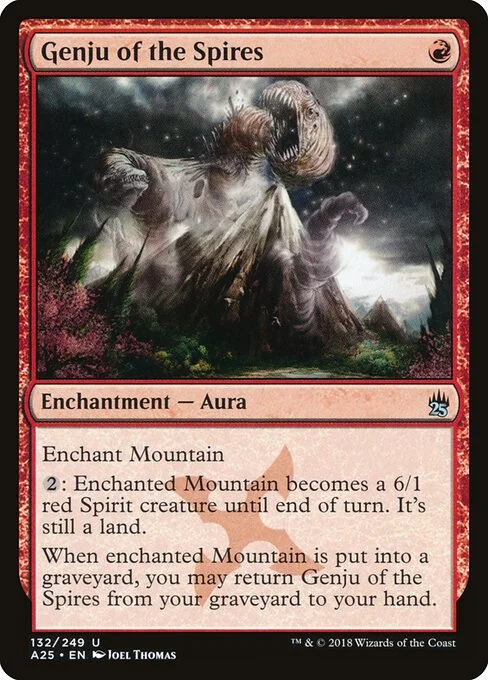 Genju of the Spires, carta Magic di tipo Enchantment — Aura illustrata da Joel Thomas