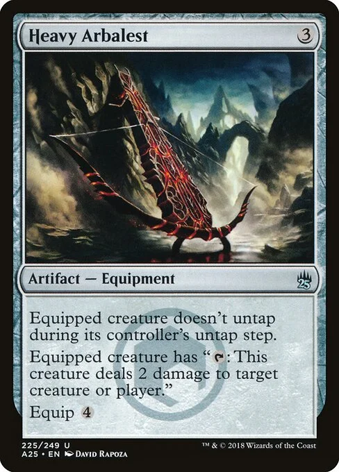 Heavy Arbalest, carta Magic di tipo Artifact — Equipment illustrata da David Rapoza