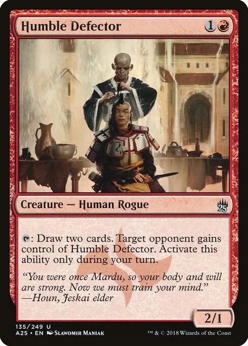 Humble Defector, carta Magic di tipo Creature — Human Rogue illustrata da Slawomir Maniak