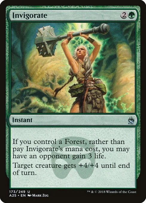 Invigorate, carta Magic di tipo Instant illustrata da Mark Zug
