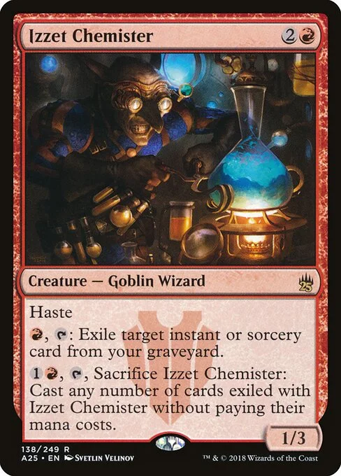 Izzet Chemister, carta Magic di tipo Creature — Goblin Wizard illustrata da Svetlin Velinov