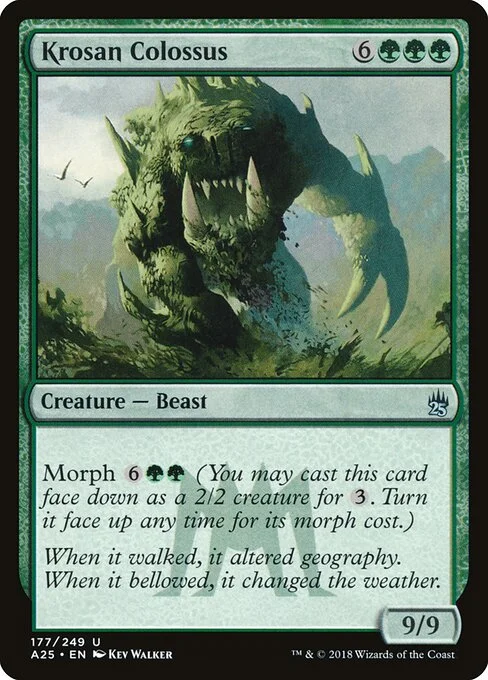 Krosan Colossus, carta Magic di tipo Creature — Beast illustrata da Kev Walker