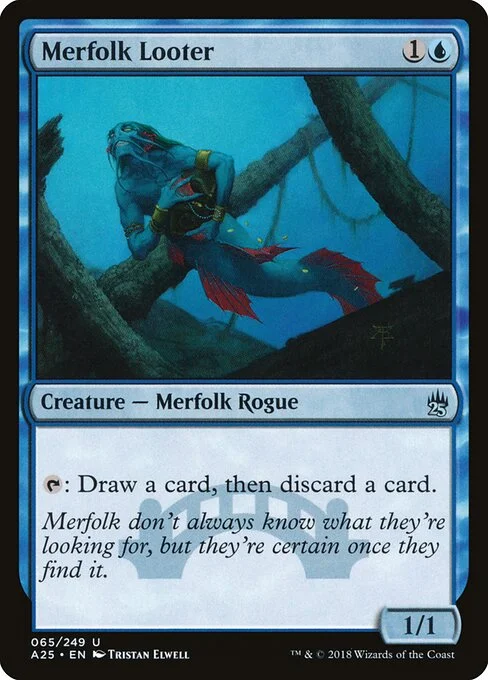 Merfolk Looter, carta Magic di tipo Creature — Merfolk Rogue illustrata da Tristan Elwell