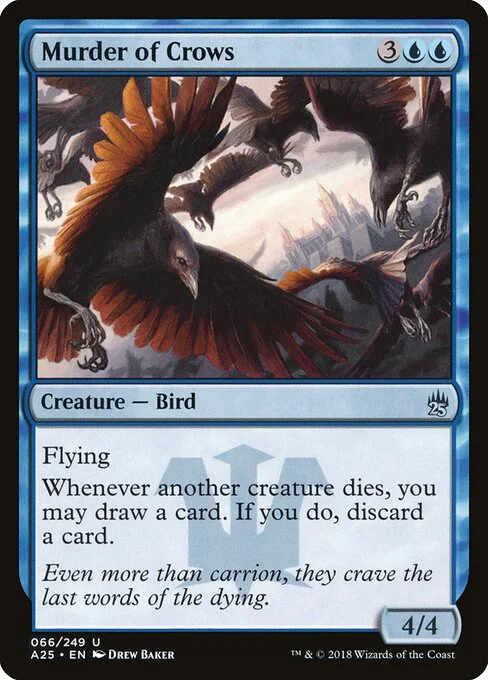 Murder of Crows, carta Magic di tipo Creature — Bird illustrata da Drew Baker